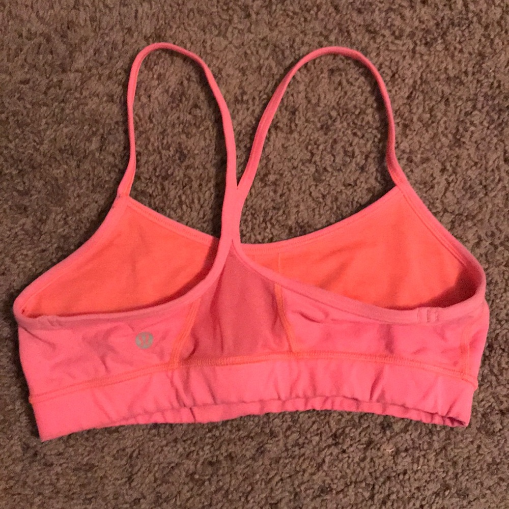 lululemon flow y bra IV grapefruit